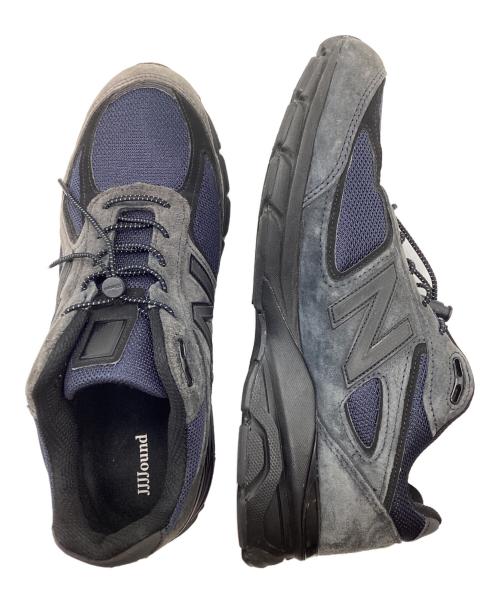 NEW BALANCE（ニューバランス）NEW BALANCE (ニューバランス) JJJJound (ジョウンド) Ｍ990 V4 グレー×ネイビー サイズ:11の古着・服飾アイテム