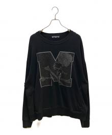 Mastermind WORLD（マスターマインド ワールド）の古着「BIG M CREWNECK」｜ブラック