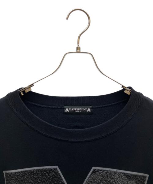 Mastermind WORLD（マスターマインド ワールド）Mastermind WORLD (マスターマインド ワールド) BIG M CREWNECK ブラック サイズ:Lの古着・服飾アイテム
