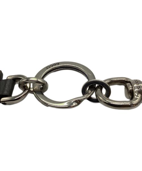 GUCCI（グッチ）GUCCI (グッチ) フック クロージャー付き キーチェーン グレーの古着・服飾アイテム