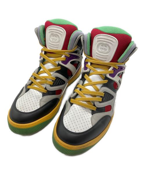 GUCCI（グッチ）GUCCI (グッチ) ハイトップバスケットスニーカー マルチカラー サイズ:6.5の古着・服飾アイテム