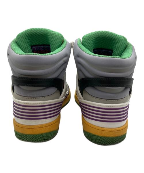 GUCCI（グッチ）GUCCI (グッチ) ハイトップバスケットスニーカー マルチカラー サイズ:6.5の古着・服飾アイテム