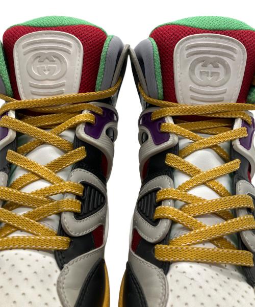 GUCCI（グッチ）GUCCI (グッチ) ハイトップバスケットスニーカー マルチカラー サイズ:6.5の古着・服飾アイテム