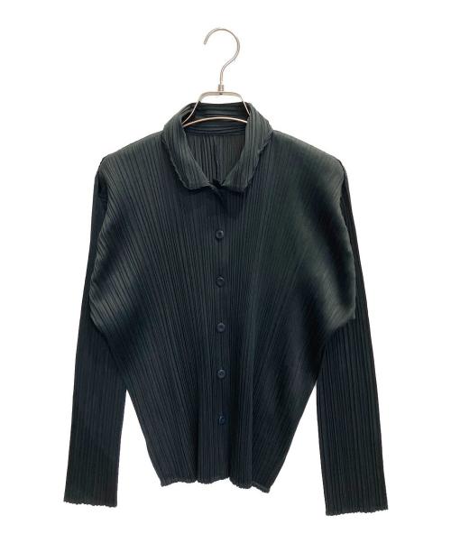 PLEATS PLEASE（プリーツプリーズ）PLEATS PLEASE (プリーツプリーズ) プリーツシャツ ブラック サイズ:3の古着・服飾アイテム