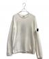STONE ISLAND（ストーンアイランド）の古着「RIBBED SOFT ORGANIC COTTON CREWNECK」｜アイボリー