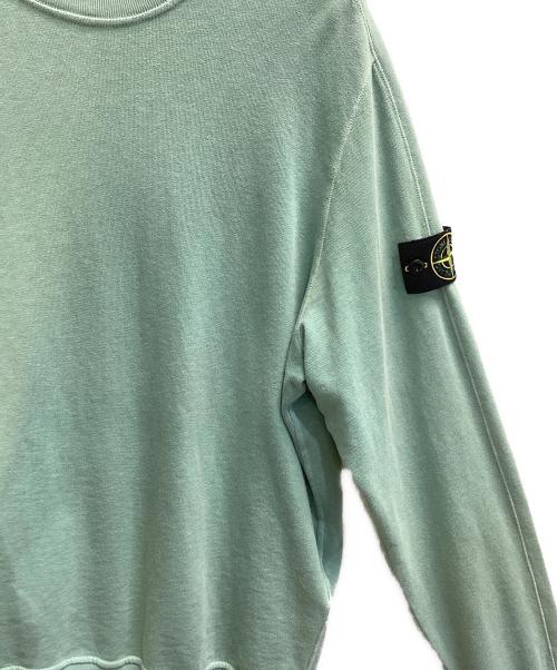 STONE ISLAND（ストーンアイランド）STONE ISLAND (ストーンアイランド) GARMENT DYE SWEAT SHIRT グリーン サイズ:Lの古着・服飾アイテム