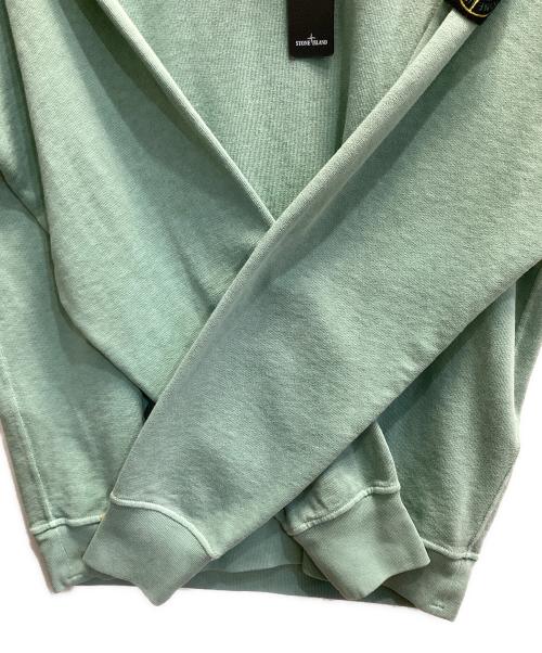 STONE ISLAND（ストーンアイランド）STONE ISLAND (ストーンアイランド) GARMENT DYE SWEAT SHIRT グリーン サイズ:Lの古着・服飾アイテム