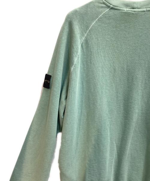 STONE ISLAND（ストーンアイランド）STONE ISLAND (ストーンアイランド) GARMENT DYE SWEAT SHIRT グリーン サイズ:Lの古着・服飾アイテム