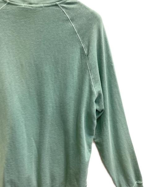 STONE ISLAND（ストーンアイランド）STONE ISLAND (ストーンアイランド) GARMENT DYE SWEAT SHIRT グリーン サイズ:Lの古着・服飾アイテム