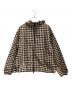 BURBERRY（バーバリー）の古着「Hooded Houndstooth Jacket」｜ブラック×ベージュ