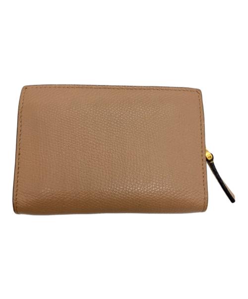 VALENTINO GARAVANI（ヴァレンティノ・ガラヴァーニ）VALENTINO GARAVANI (ヴァレンティノ・ガラヴァーニ) 2つ折り財布 ピンクベージュの古着・服飾アイテム