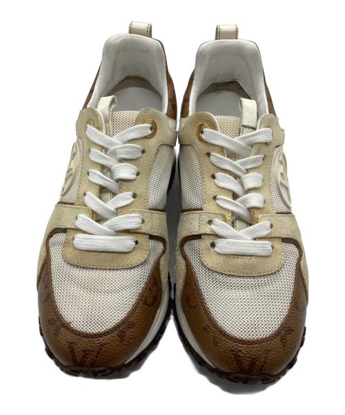 LOUIS VUITTON（ルイ ヴィトン）LOUIS VUITTON (ルイ ヴィトン) ランアウェイ ベージュ×ブラウン サイズ:35 1/2の古着・服飾アイテム