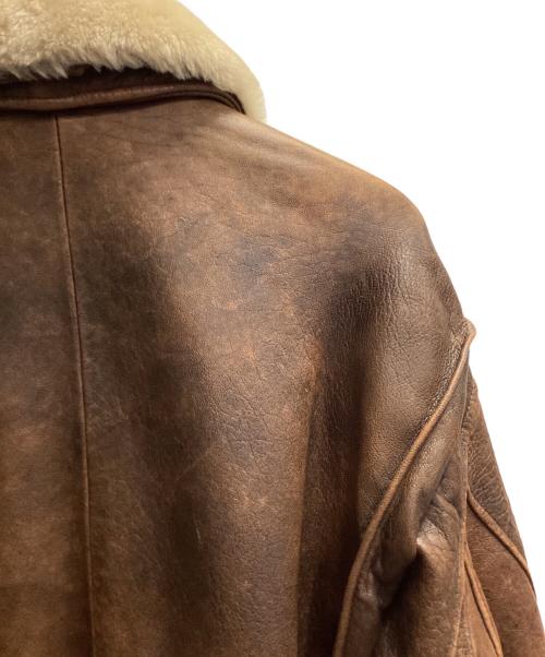 ROBO（ロボ）ROBO (ロボ) ラムレザージャケット ブラウン サイズ:Mの古着・服飾アイテム