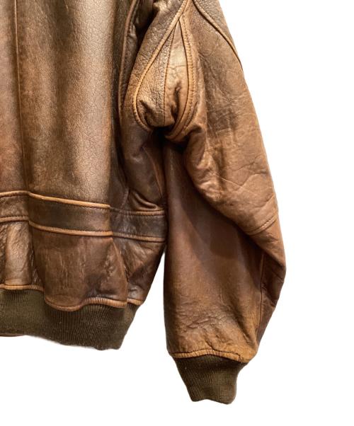 ROBO（ロボ）ROBO (ロボ) ラムレザージャケット ブラウン サイズ:Mの古着・服飾アイテム
