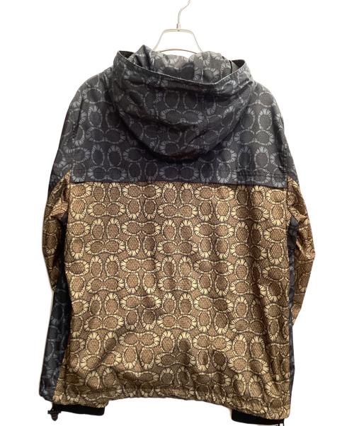 COACH（コーチ）COACH (コーチ) MICHAEL B. JORDAN (マイケル ジョーダン) マウンテンパーカー ブラック×ブラウン サイズ:Lの古着・服飾アイテム