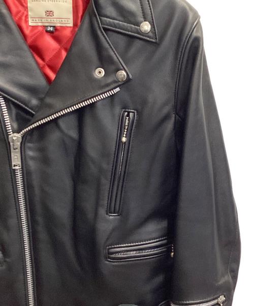 666 LEATHER WEAR（トリプルシックス レザーウェア）666 LEATHER WEAR (666レザーウェア) ダブルライダースジャケット ブラック サイズ:34の古着・服飾アイテム
