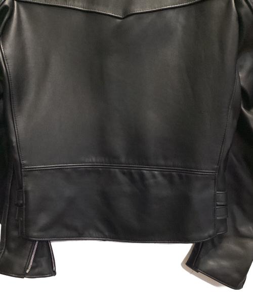 666 LEATHER WEAR（トリプルシックス レザーウェア）666 LEATHER WEAR (666レザーウェア) ダブルライダースジャケット ブラック サイズ:34の古着・服飾アイテム