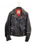 666 LEATHER WEAR（666レザーウェア）の古着「ダブルライダースジャケット」｜ブラック