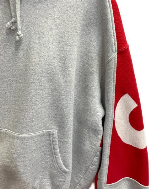 SUPREME（シュプリーム）SUPREME (シュプリーム) Big Logo Jacquard Hooded Sweatshirt グレー サイズ:Sの古着・服飾アイテム