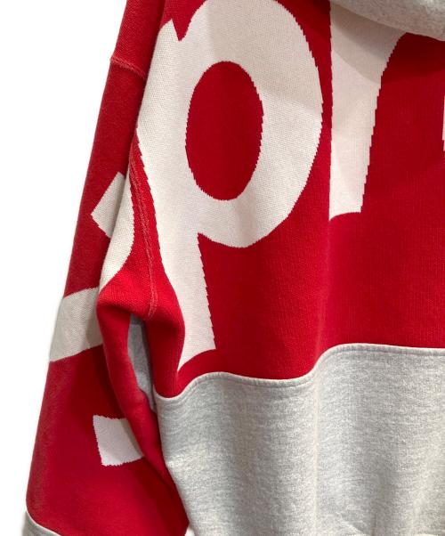 SUPREME（シュプリーム）SUPREME (シュプリーム) Big Logo Jacquard Hooded Sweatshirt グレー サイズ:Sの古着・服飾アイテム