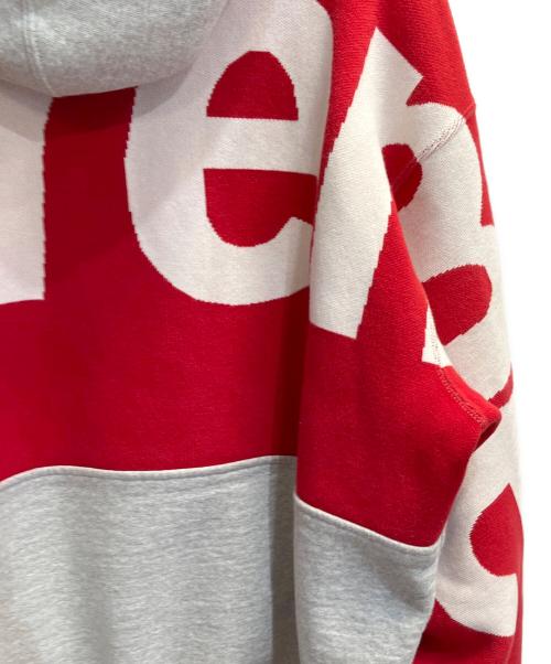 SUPREME（シュプリーム）SUPREME (シュプリーム) Big Logo Jacquard Hooded Sweatshirt グレー サイズ:Sの古着・服飾アイテム