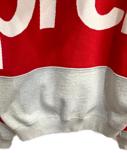 SUPREME（シュプリーム）SUPREME (シュプリーム) Big Logo Jacquard Hooded Sweatshirt グレー サイズ:Sの古着・服飾アイテム