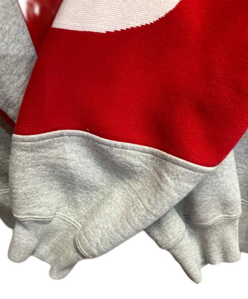 SUPREME（シュプリーム）SUPREME (シュプリーム) Big Logo Jacquard Hooded Sweatshirt グレー サイズ:Sの古着・服飾アイテム