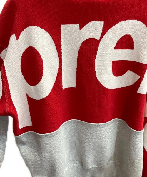 SUPREME（シュプリーム）SUPREME (シュプリーム) Big Logo Jacquard Hooded Sweatshirt グレー サイズ:Sの古着・服飾アイテム