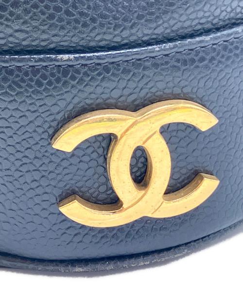 CHANEL（シャネル）CHANEL (シャネル) 巾着ショルダーバッグ ネイビーの古着・服飾アイテム
