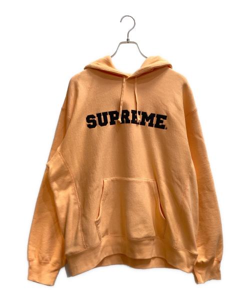 SUPREME（シュプリーム）Supreme (シュプリーム) Cord Collegiate Logo Hooded Sweatshirt オレンジ サイズ:Ｌの古着・服飾アイテム