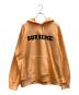 Supreme（シュプリーム）の古着「Cord Collegiate Logo Hooded Sweatshirt」｜オレンジ