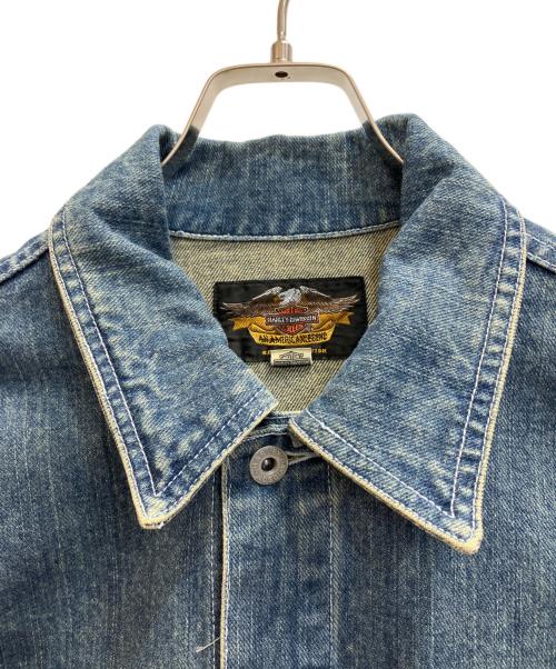 HARLEY-DAVIDSON（ハーレーダビッドソン）HARLEY-DAVIDSON (ハーレーダビッドソン) デニムジャケット インディゴ サイズ:Ｌの古着・服飾アイテム