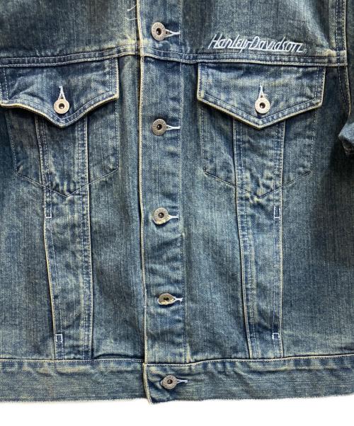 HARLEY-DAVIDSON（ハーレーダビッドソン）HARLEY-DAVIDSON (ハーレーダビッドソン) デニムジャケット インディゴ サイズ:Ｌの古着・服飾アイテム