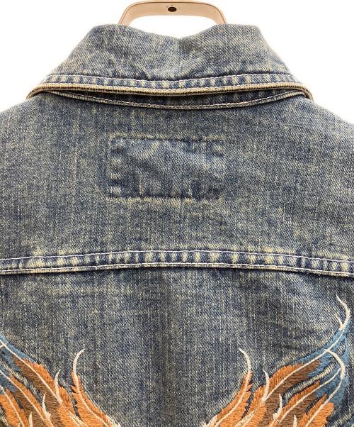 HARLEY-DAVIDSON（ハーレーダビッドソン）HARLEY-DAVIDSON (ハーレーダビッドソン) デニムジャケット インディゴ サイズ:Ｌの古着・服飾アイテム