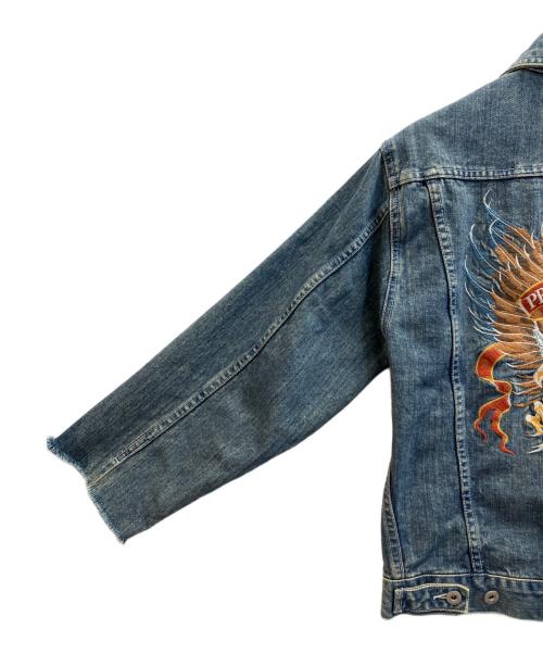 HARLEY-DAVIDSON（ハーレーダビッドソン）HARLEY-DAVIDSON (ハーレーダビッドソン) デニムジャケット インディゴ サイズ:Ｌの古着・服飾アイテム