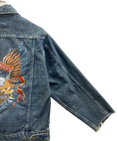 HARLEY-DAVIDSON（ハーレーダビッドソン）HARLEY-DAVIDSON (ハーレーダビッドソン) デニムジャケット インディゴ サイズ:Ｌの古着・服飾アイテム