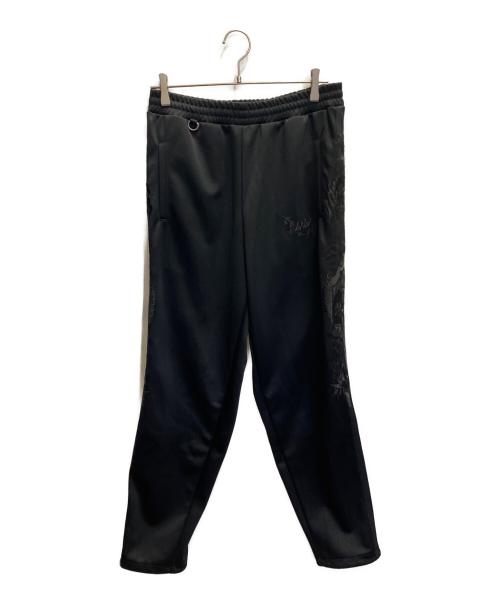 doublet（ダブレット）doublet (ダブレット) CHAOS EMBROIDERY TRACK PANTS ブラック サイズ:Sの古着・服飾アイテム