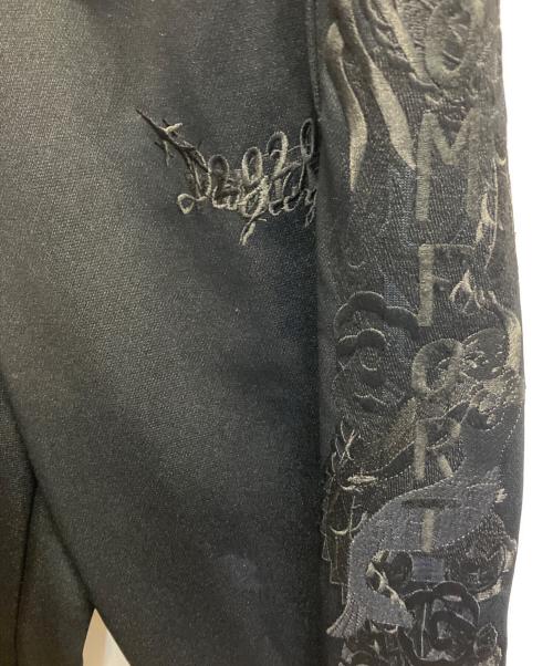 doublet（ダブレット）doublet (ダブレット) CHAOS EMBROIDERY TRACK PANTS ブラック サイズ:Sの古着・服飾アイテム
