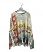 doubletダブレット）の古着「COMPRESSED L/S T-SHIRT」｜ホワイト
