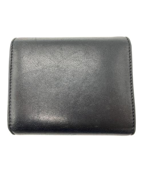 CELINE（セリーヌ）CELINE (セリーヌ) トリオンフ スモール フラップウォレット ブラックの古着・服飾アイテム