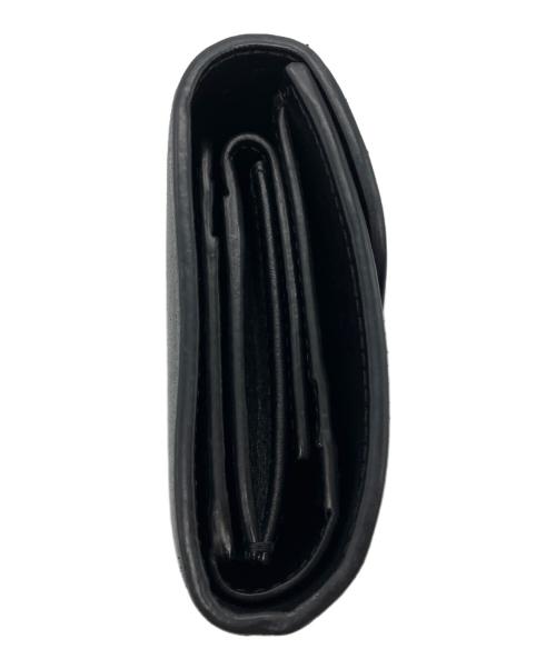 CELINE（セリーヌ）CELINE (セリーヌ) トリオンフ スモール フラップウォレット ブラックの古着・服飾アイテム