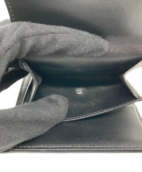 CELINE（セリーヌ）CELINE (セリーヌ) トリオンフ スモール フラップウォレット ブラックの古着・服飾アイテム