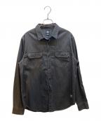 stussyステューシー）の古着「長袖シャツ」｜グレー