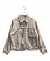 seven by seven（セブンバイセブン）の古着「1ST TYPE DENIM JACKET Garment dyed」｜ライトピンク
