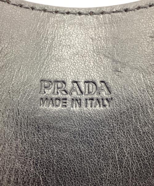 PRADA（プラダ）PRADA (プラダ) Leather hair clip ブラックの古着・服飾アイテム