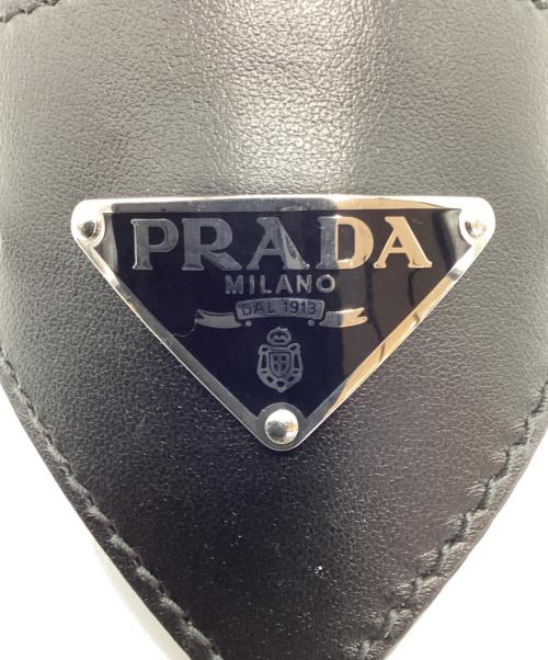 PRADA（プラダ）PRADA (プラダ) Leather hair clip ブラックの古着・服飾アイテム