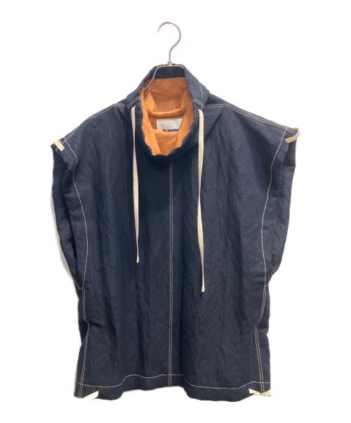 JIL SANDER（ジルサンダー）JIL SANDER (ジルサンダー) ハイネックベスト ブラック サイズ:ＸＳの古着・服飾アイテム