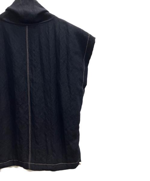 JIL SANDER（ジルサンダー）JIL SANDER (ジルサンダー) ハイネックベスト ブラック サイズ:ＸＳの古着・服飾アイテム