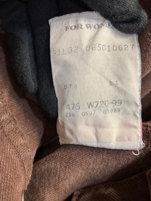 LEVI'S（リーバイス）LEVI'S (リーバイス) コットンパンツ ブラウン サイズ:W31L32の古着・服飾アイテム