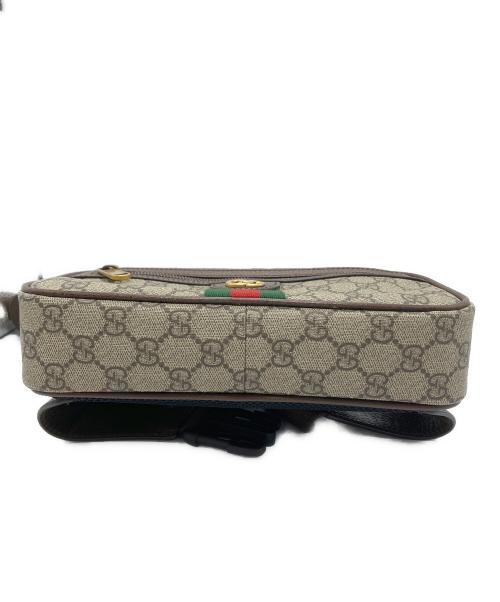 GUCCI（グッチ）GUCCI (グッチ) オフィディア GG ベルトバッグ ブラウン×グレーの古着・服飾アイテム